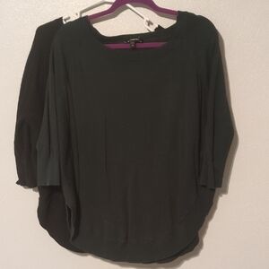 Express Women's Curved Hem Tunic Set of 2- Green and Black